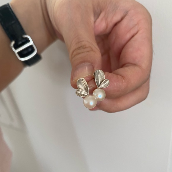 Sterling silver earrings, a set of 4 - Picture 6 of 6